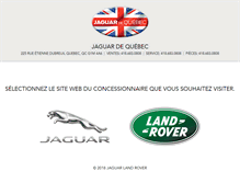 Tablet Screenshot of jaguarlandroverdequebec.com